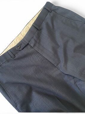 Brooks Brothers 346 Blue Wool Dress Pants 38x32 Classic Business Career Trousers